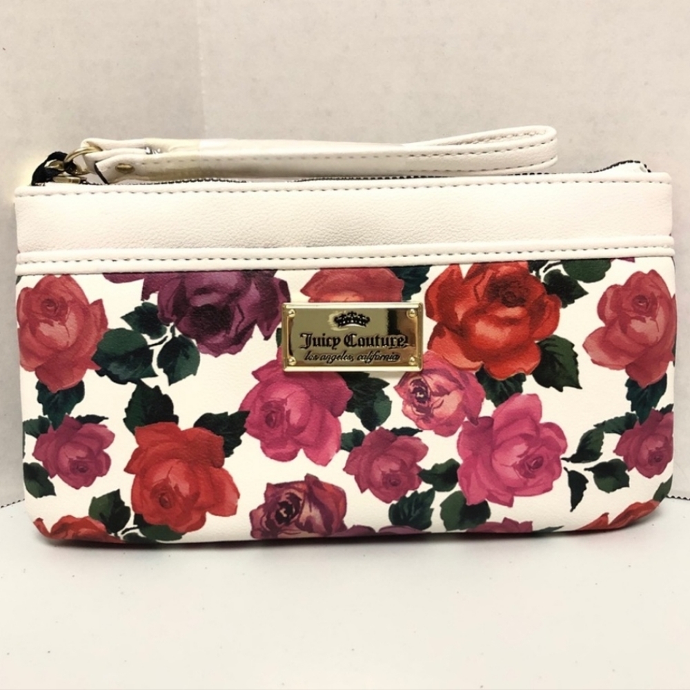 💕JUICY COUTURE White Romantic Wrist Wallet🌷😎😺